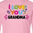 thumbnail image 4 of Inktastic I Love You Grandma with Flowers Long Sleeve Youth T-Shirt, 4 of 5