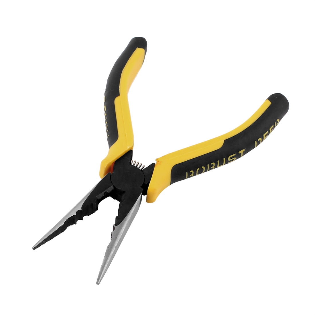 6inch Long Nonslip Rubber Handle Spring Loaded Cutter Needle Nose Plier
