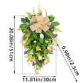 Fir Garland Outdoor Easter Trees to Decorate Summer Upside Down Tree