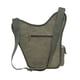 thumbnail image 4 of Bolso bandolera de hombro de lona vintage para hombre Bolso bandolera de patchwork de cuero en el pecho (255Verde) KAUKKO SG255-Armygreen, 4 of 5