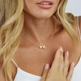 thumbnail image 2 of Turandoss 4 5 6 7 8 9 10 11 12 13 14 15 16 Year Old Christian Gifts for Tween Teen Teenage Girl Gift Idea 14K Gold Plated Heart Initial Cz Necklace for Women Girls Letter A-Z Pendant Jewelry, 2 of 8