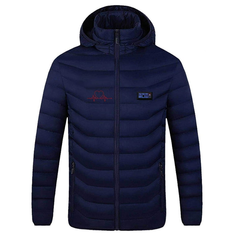 Monintic Heated Vest Men Women Fleece Windproof Rain Jacket