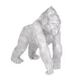 thumbnail image 1 of POLYRESIN 10" GORILLA, SILVER, 1 of 1