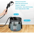 thumbnail image 6 of WADEO Portable Shower for Camping, Outdoor Electric Shower Rechargeable Pump with Intelligent Digital Display, 20L Collapsible Bucket, Two Shower Heads for Camping, Hiking, Traveling, Washing, 6 of 10