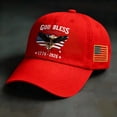 thumbnail image 2 of WKSCLPAI USA 250th Anniversary Hat - God Bless American Flag & Eagle Printed Baseball Cap, 2026 USA 250th Celebration Patriotic Hat for Men & Women, 2 of 9