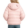 thumbnail image 4 of Bixock Toddler Girls Puffer Jackets Girls Winter Coats Kids Padded Coat Outerwear Long Sleeve Hooded Zip Light Thermal Winter Jacket for Kids 1-8Years, 4 of 7