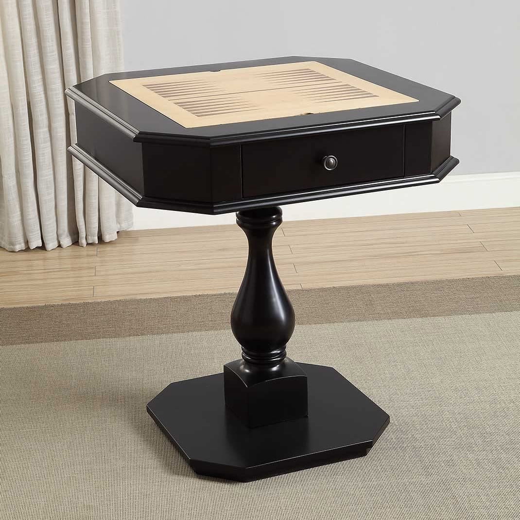 Acme Furniture Bishop Game Table, Black (2-Count)