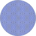 thumbnail image 1 of Ahgly Company Machine Washable Indoor Round Transitional Jeans Blue Area Rugs, 8' Round, 1 of 7