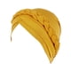 thumbnail image 1 of Moda sólida turbante cómoda única capa transpirable cabeza bufanda envoltura pelo gorras sombreros para mujer para mujer amarillo Advancent AP008796-03B, 1 of 6
