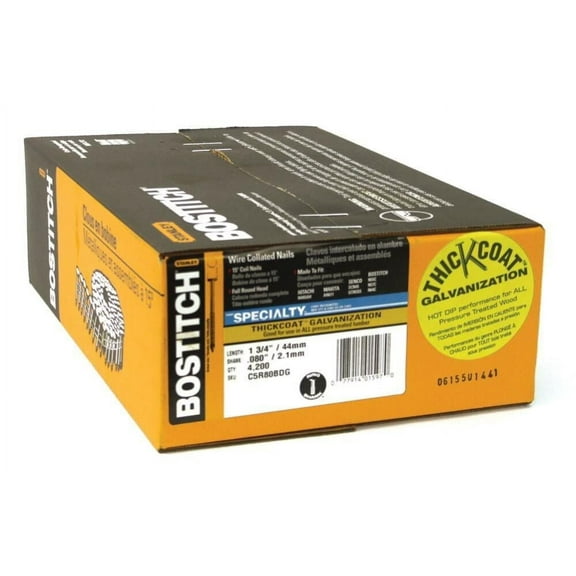 Bostitch 1-3/4 In. X .080 Galvanized Ring Shank Coil Nails
