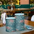 thumbnail image 3 of Yayeee Flameless Candles with Remote Flickering Battery Operated Multi Color Changing, Floral Christmas, 3 of 7
