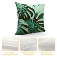 thumbnail image 4 of JEUXUS Green Plants Short Plush Pillowcase for Car Couch Bedroom White, 4 of 5