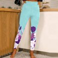 thumbnail image 3 of Gibobby Leggings Con Forro Polar Mujer Pantalones de yoga deportivos ajustados para moda informal para mujer Leggings con estampado para mariposas y flores coloridas（Glauco， XXL), 3 of 4
