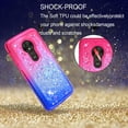 thumbnail image 2 of FIEWESEY For Motorola G7 Play Phone Case Moto G7 Play Glitter Case Sparkle Glitter Flowing Liquid Quicksand with Shiny Bling Diamond Women Girls Cute Phone Case For Motorola G7 Play - Pink+Blue, 2 of 6