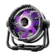 thumbnail image 5 of Ventilador de camping exterior con luz, recargable por USB, para barbacoa, hogar, senderismo Gris, 5 of 9