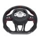 thumbnail image 1 of Volante de carreras de coches de cuero preperforado ANGGREK Volante de fibra de carbono Apto para Dod-ge Je-ep Grand Cherokee, 1 of 8