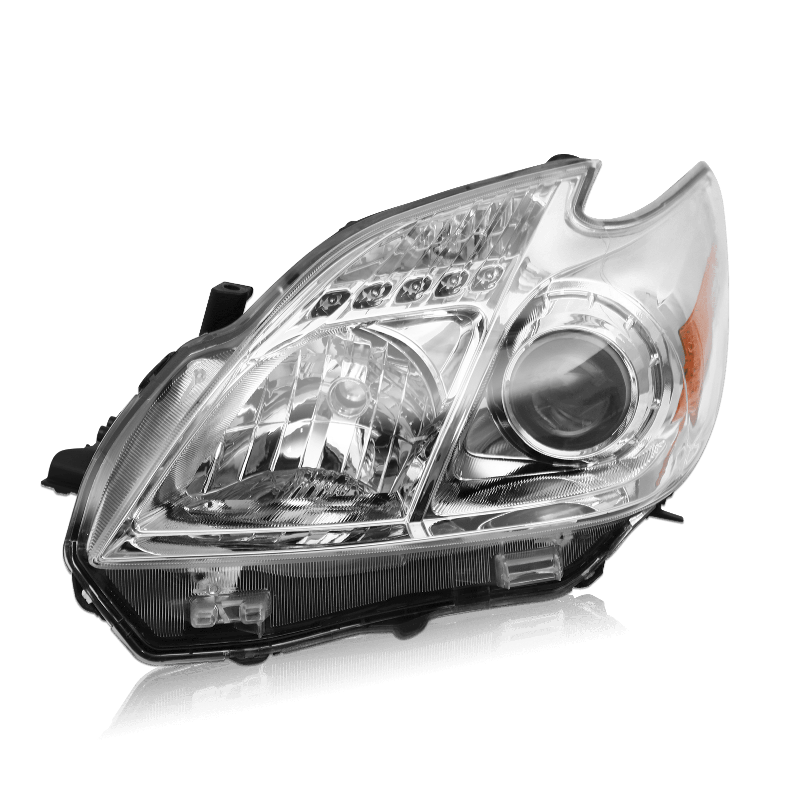 Sennachine Pair 2010-2011 Toyota Prius Projector Headlights Halogen Headlamps Left & Right