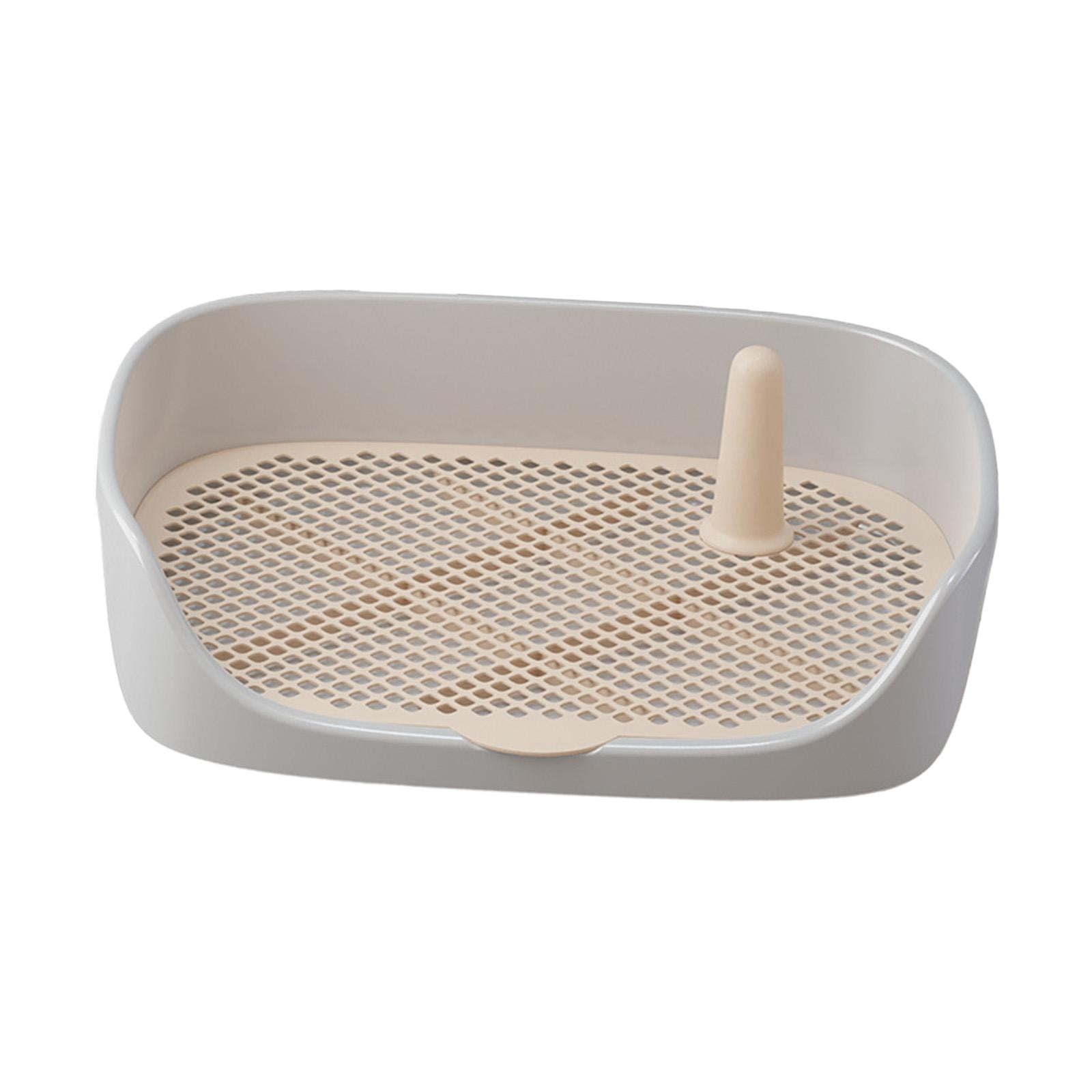 Dog Toilet Training Potty Tray Training Pad Toilet Pee Pad Holder Apartment Loo Pets Supplies Pans Pet Potty Trainer for Other Pets Gray 48x37x13cm