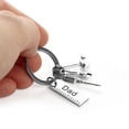 thumbnail image 4 of Creative Fashion Tassel Hanging Pendant Handbag Decor Wrench Keyring Hammer Father's Day Gifts Dad Letters Keychains 1, 4 of 8