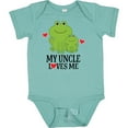thumbnail image 3 of Inktastic My Uncle Loves Me Frog Boys or Girls Baby Bodysuit, 3 of 5
