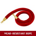 thumbnail image 4 of VEVOR 4PCS Gold Stanchion Posts Queue, 38 Inch Red Velvet Rope, Crowd Control Barriers Queue Line Rope, Barriers for Party Supplies, 4 of 9