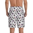 thumbnail image 5 of Salouo Music Player Pattern Men's Sleep Pajama Shorts,Pajama Bottoms Elastic Waistband Sleep Pajama Short PJ Shorts for Men -4X-Large, 5 of 6
