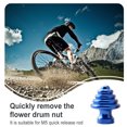 thumbnail image 2 of Bicycle Hub Nut Aluminum Alloy Anti-Rust Anti-corrosion Fixed Gear Wheel Hubs Professional Bike Components Replacing Parts Blue, 2 of 9