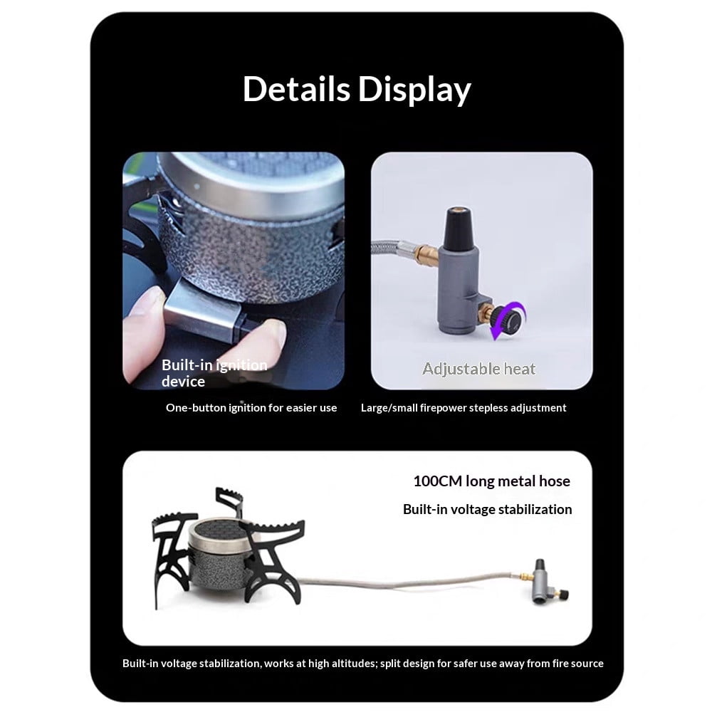 Miren Outdoor Camping Double-Layer Infrared Split Stove – Compact, Windproof & Fast Heating for Outdoor Adventures
