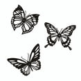 thumbnail image 3 of 3 nuevas decoraciones de pared de mariposa de Metal huecas, decoraciones creativas de arte del hierro para el hogar, colgante de mariposa de hierro hueco de primavera Sincero Electrónica, 3 of 5