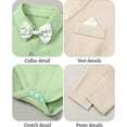 thumbnail image 4 of ZOEREA Baby Boy Clothes Toddler Boy Outfits 4PCS Gentleman Dress Romper/Vest/Pants/Bow Tie Cotton Suit Sets, 4 of 10