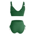thumbnail image 6 of Two Piece Swimsuit for Women High Waisted Bikini Push Up Bathing Suit Tummy Control Swimwear Comfortable Beach Vacation Outfit, 6 of 7