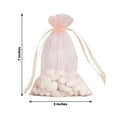 thumbnail image 3 of Efavormart 10PCS BLUSH Organza Gift Bag Drawstring Pouch Wedding Favors Bridal Shower Treat Jewelry Bags - 5"x7", 3 of 11