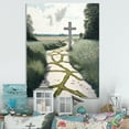 thumbnail image 2 of Designart Cross Status On Winding Path IV Canvas Wall Art, 2 of 5