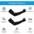thumbnail image 5 of 4 Pairs Compression Arm Sun Protection Sleeves for Men Women UV Protection Arm Cold Protection UPF 50 Golf Arm Sleeves, 5 of 5