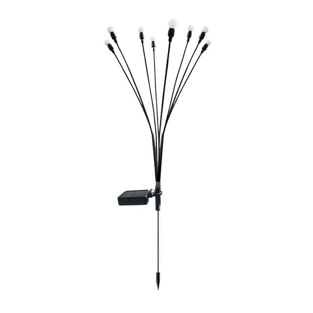 Luz Al Aire Libre Lámpara solar de 2 piezas uso conveniente decoración de patio para exteriores (luz de color + 8 LED) Sywqhk Para estrenar