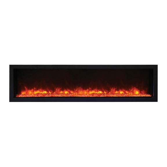 65" Extra Slim Indoor or Outdoor Electric Built-in only with black steel surround