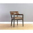 thumbnail image 2 of Sunpan Brylea 20.5" Modern Leather Dining Armchair in Shalimar Tobacco, 2 of 9