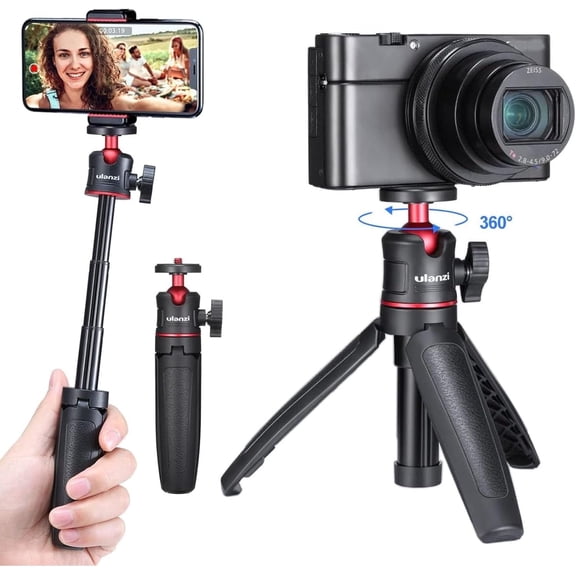 Ulanzi MT-08 Extension Pole Tripod Mini Selfie Stick Stand Handle Grip for Smartphone