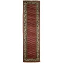 Red Floral 3X10 Indo Botemir Oriental Runner Rug