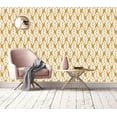 thumbnail image 2 of Rusty Geometrical Leaves Removable Wallpaper 10'L x 24''W, 2 of 5