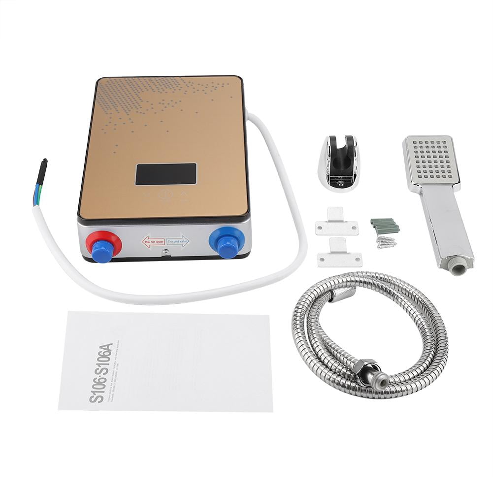 LYUMO Electric Tankless Hot Water Heater 6500W Electric Water Heater Shower For Household Bathroom