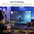 thumbnail image 3 of Z-Edge UG27 Moniteur de Jeu Incurvé de 27 Pouces 16:9 1920x1080 200Hz 1ms Moniteur de Jeu LED Sans Cadre, AMD Freesync Port d'Affichage Premium HDMI, 3 of 4