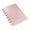 Pink, variant on Discbound Notebook A5 Size 8 Disc Removable Page Planner Mushroom Button Ring Binder Waterproof Cover Thick Paper Portable Journal For Outdoor Travel Work Daily Note Taking Planning,Pink