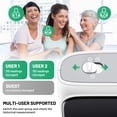 thumbnail image 2 of MMIZOO Upper Arm Blood Pressure Monitor 2x199 Memory, LED Backlit, 2 of 6