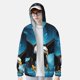 thumbnail image 2 of Fotbe Night Sky Forest Bald Eagle Chaqueta con Protección Solar UPF 50+ para Hombre y Mujer, Camisa con Capucha y Bolsillos-Medium, 2 of 7