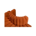 thumbnail image 4 of Meridian Furniture Arc Cognac Velvet Modular Sectional, 4 of 9