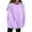 501_violet Clair, variante sur Chandail à Col Rond à Manches Longues Décontracté pour Femme, Doux, Confortable, Coupe Ample, Haut à Enfiler pour Tous les Jours, Noir