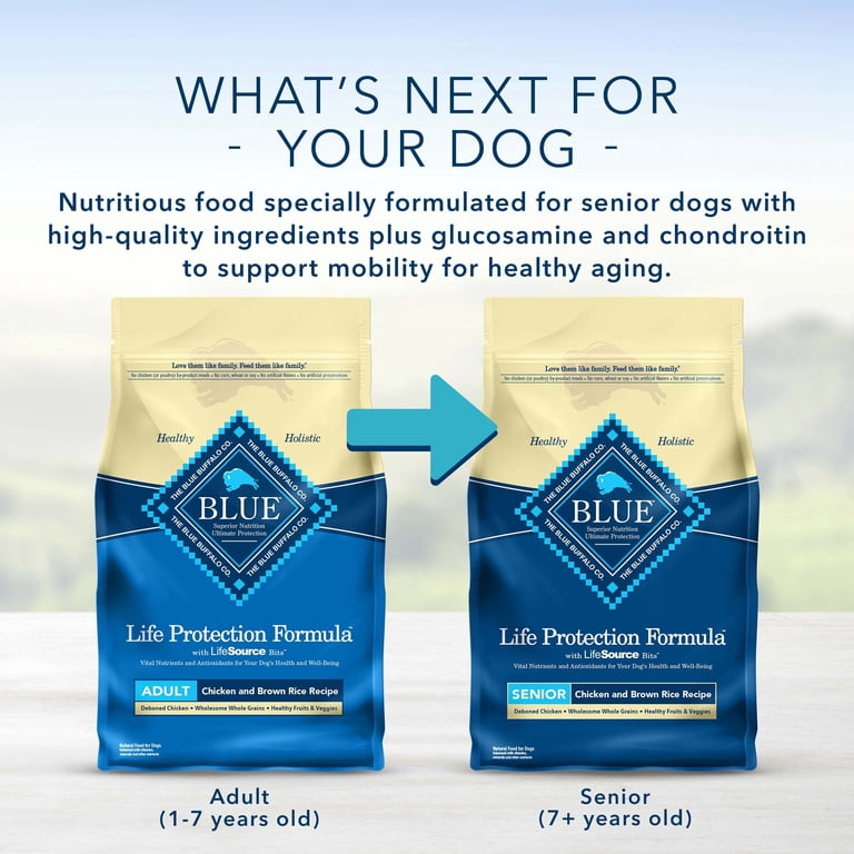 Blue Buffalo Adult Dog Food, Chicken and Brown Rice, Whole Grain, 38 lb Bag  - Walmart.com