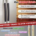 thumbnail image 3 of Refrigerator Handle Covers, 5 PCS, Adjustable Appliance Handle Covers, Keep Your Kitchen Clean, Microwave Oven Stove Dishwasher Handle Protector, Non Slip Fridge Handle Cover (Charcoal Black), 3 of 5
