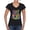 Black, variant on Colorful Majestic Neon Atric Wolf | Dean Russo Art Animal Lover Womenâ€™s Standard V-Neck Tee, Royal, XL